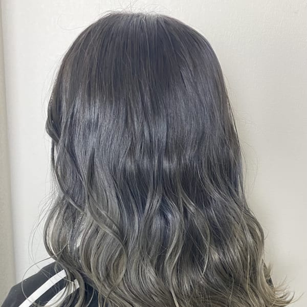【グラデーションカラー】シルバーグレージュ