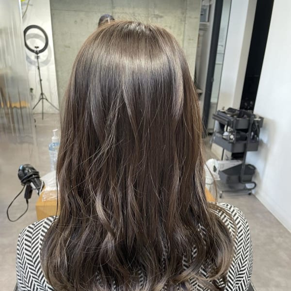 透明感アッシュ/ブリーチなし