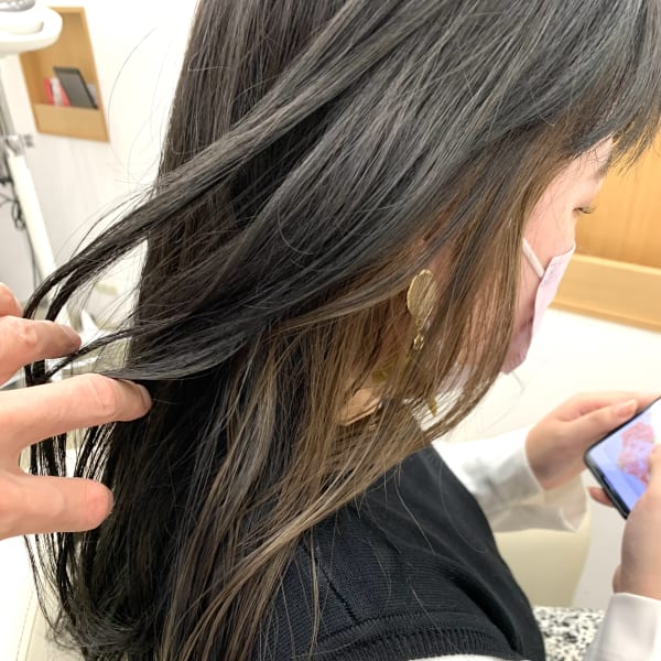 ロングインナーカラー