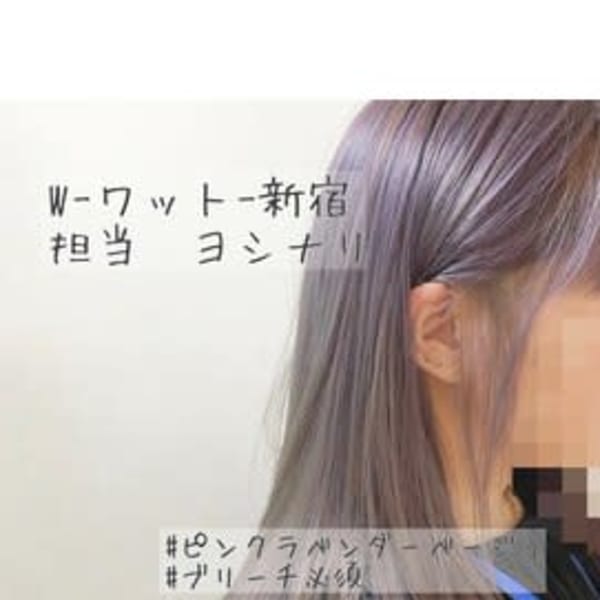 W-ワット-原宿店＊ピンクラベンダーベージュ