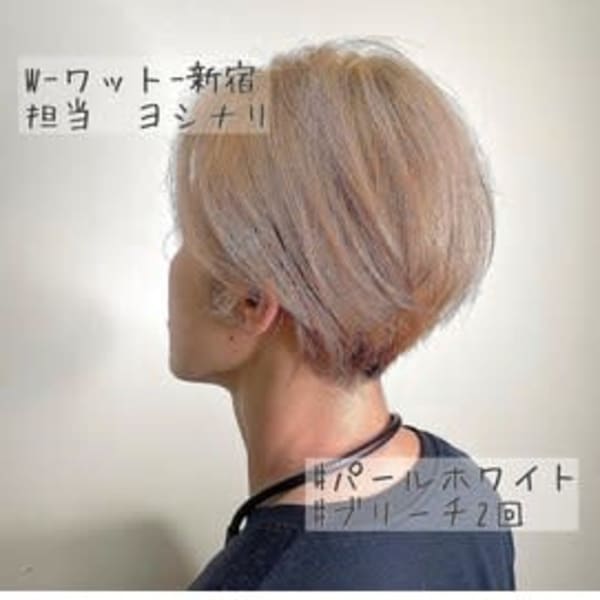 Wワット原宿店＊パールホワイト○ブリーチ必須