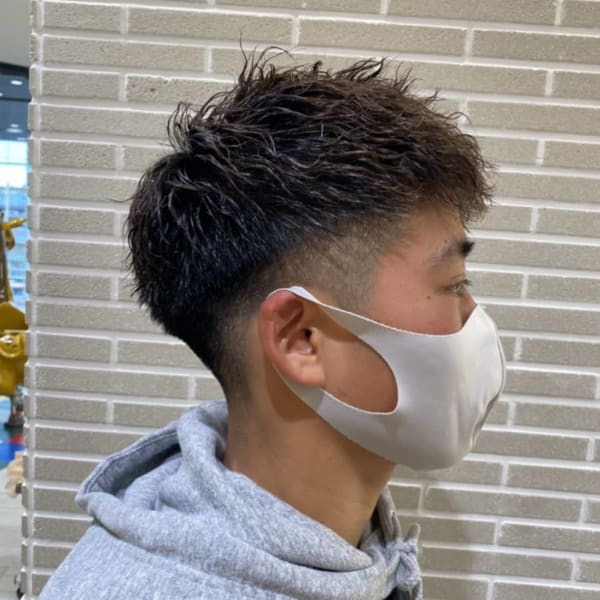男らしくワイルドな【ベリーショートツイストパーマ】