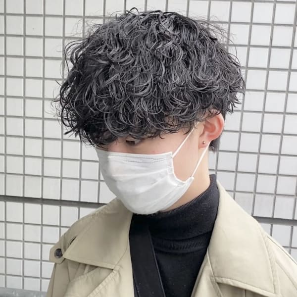 【中鉢】波巻きスパイラル メンズマッシュ