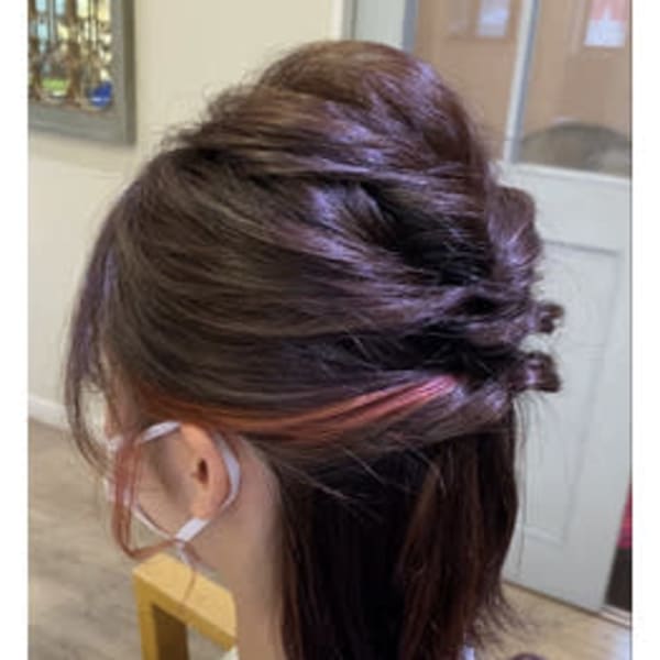 イヤリングカラー×ヘアアレンジ☆