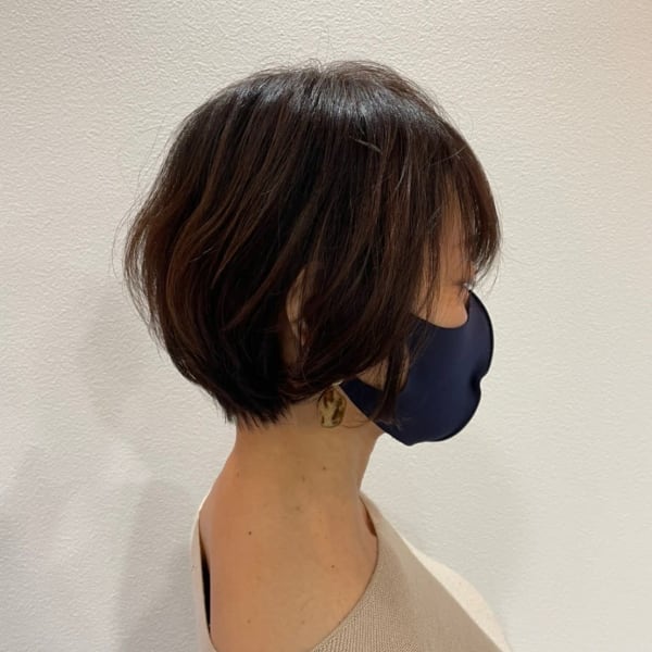 大人ナチュラルショートボブ