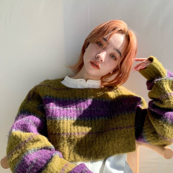 くすみsalmon pink