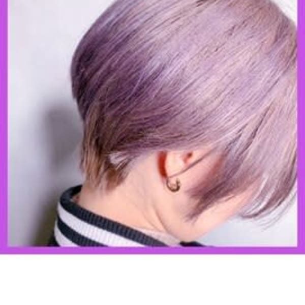 【W-ワット-原宿店 】＊パープルマニッシュショート＊