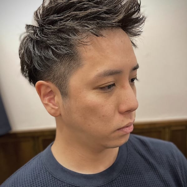 アップバング/川崎理容室/メンズ美容院/メンズカジュアル