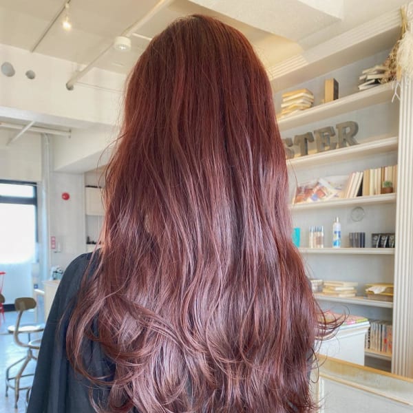 【CHESTER】ウェーブ巻き チェリーレッド 