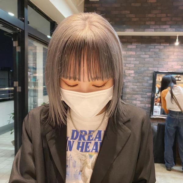 【CHESTER】インナーカラー ウルフヘア シルバーヘア