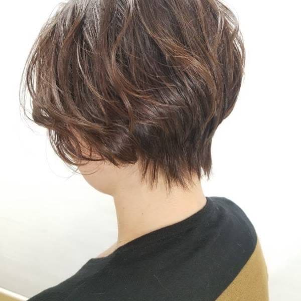 ショートカット/デジタルパーマ/30代40代50代/グラデ
