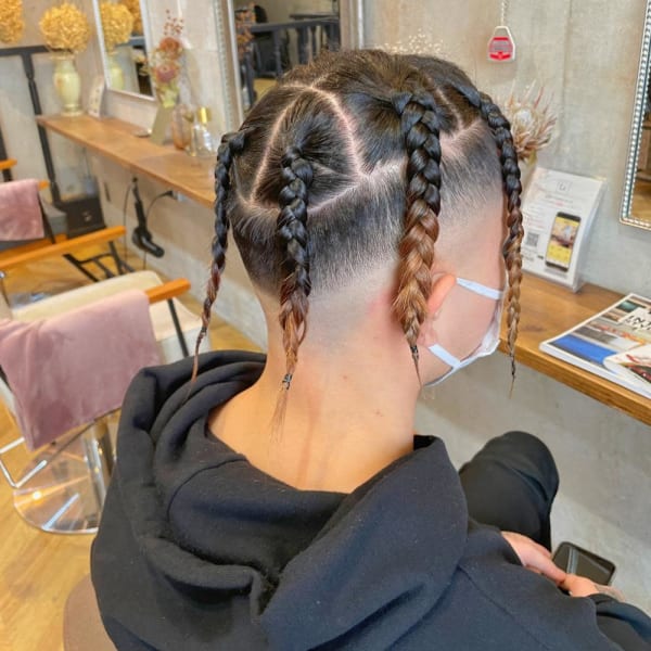 【ブレイズヘア】地毛ブレイズ6本