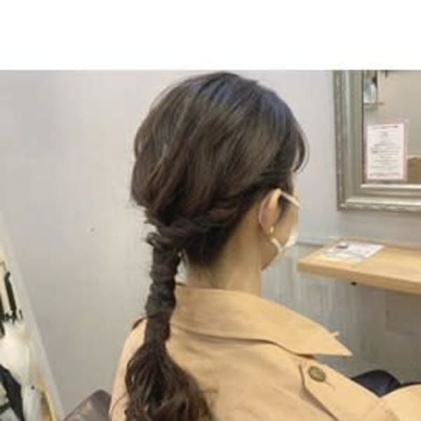 【W-ワット-原宿店】ヘアセット ローポニーアレンジ