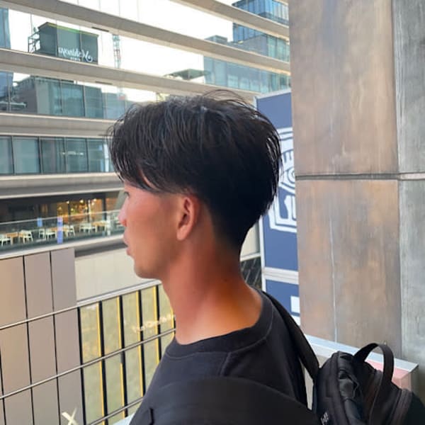 アンニュイヘア/七三分け/フェードカット銀座<理容室>