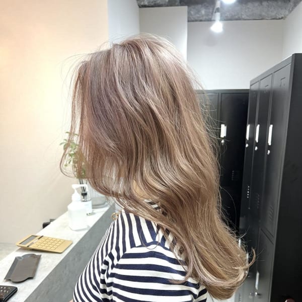 ミルクティー☆ケアブリーチ☆イルミナカラー