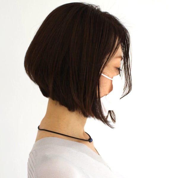 前下がりナチュラルボブスタイル