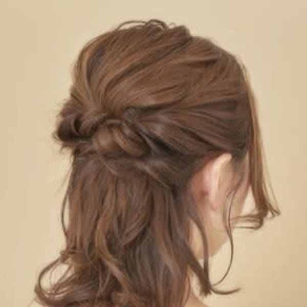 【W-ワット-原宿店 】＊簡単ハーフアップスタイル＊