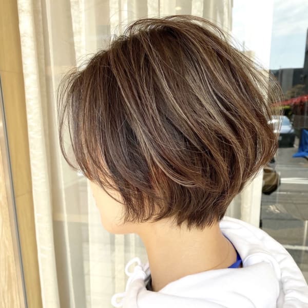ハイライト×大人ショート