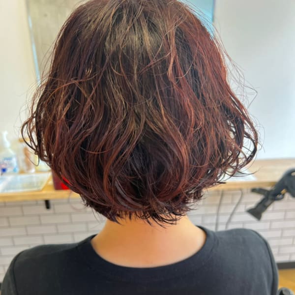 ショート×パーマ