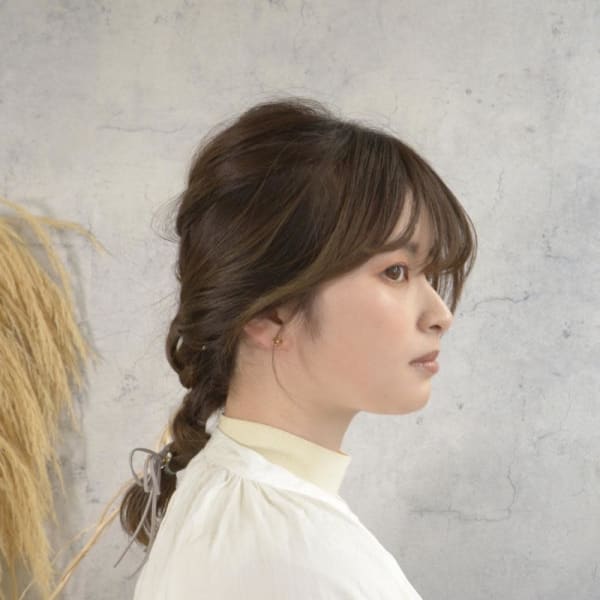 編み込みアレンジ