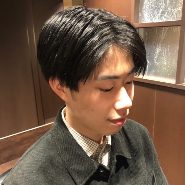 縮毛矯正メンズショートスタイル