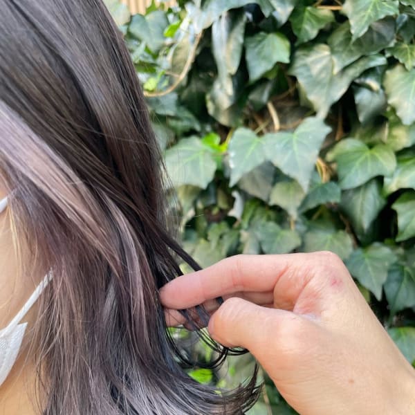 ラベンダーグレージュ/インナーカラー