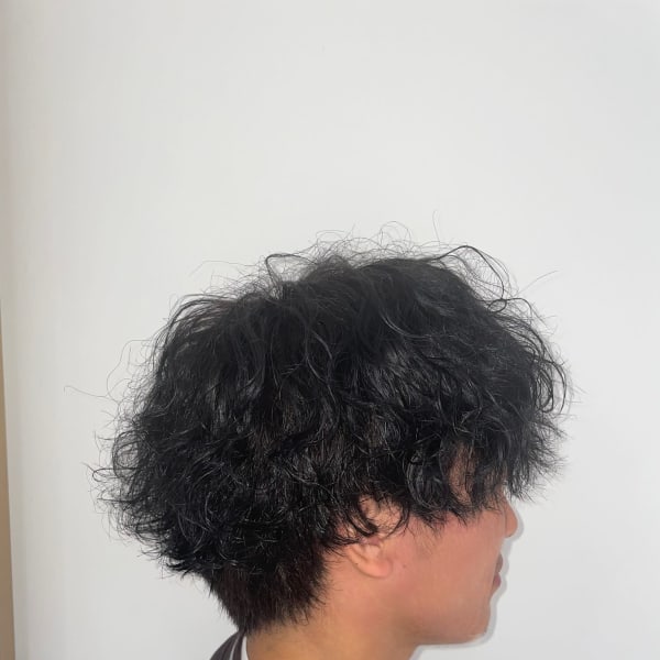 マッシュウルフ波パーマ【メンズパーマ】|KENJE洋光台