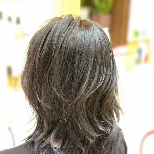 レイヤーカット/ウルフ/40代50代60代/くびれ/大人可愛