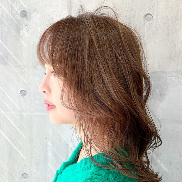 ナチュラルグラデーションデジタルパーマ風　大人ガーリー☆小野|ORO ebisu