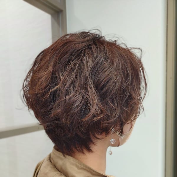 ラフ感ショートパーマ