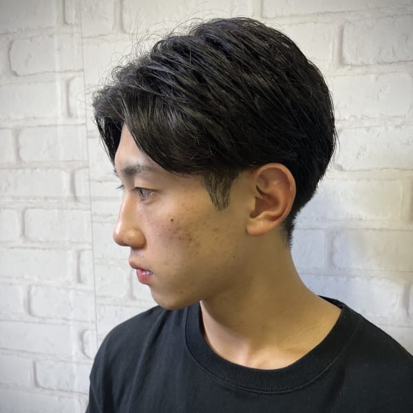センターパートショート