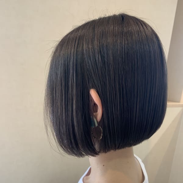 ミニボブ×イルミナカラー×ダークアッシュ