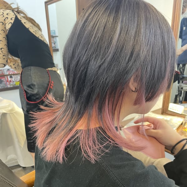 ウルフ×インナーカラー