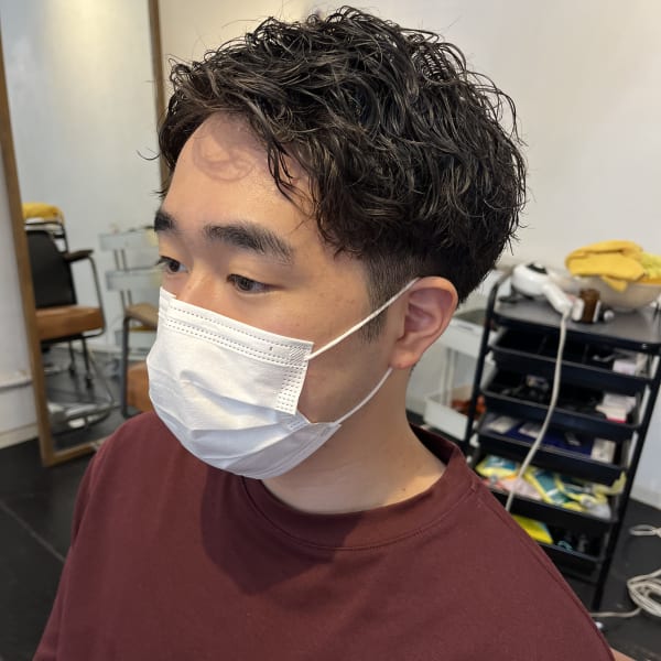 アップバング×ツイストスパイラル