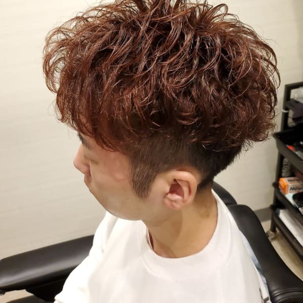 ツーブロすっきりマッシュパーマ