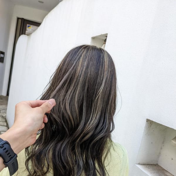 コントラストハイライト×オリーブアッシュ【我孫子】