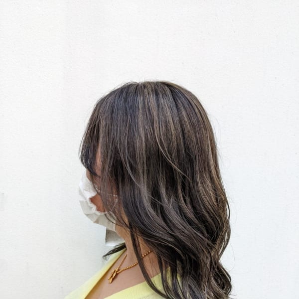 コントラストハイライト×オリーブアッシュ【我孫子】