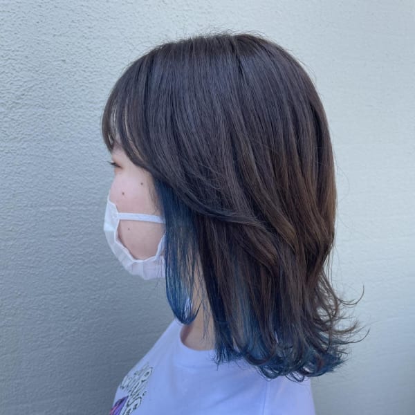 インナーカラーブルー