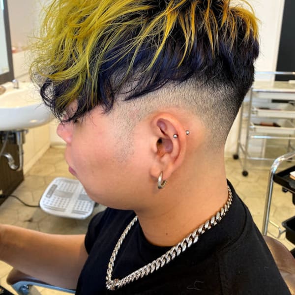 豊橋ビーシャイン★スキンフェードLAKERSカラー