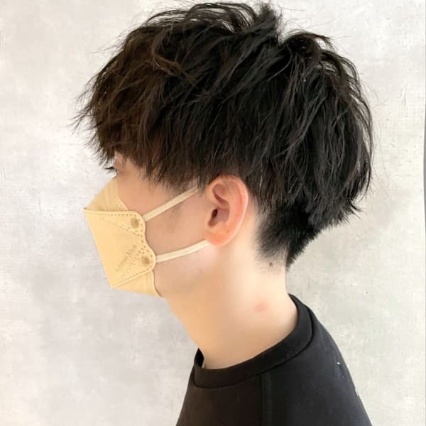 韓流マッシュ☆ツイスト＆波巻き☆メンズヘアセット☆