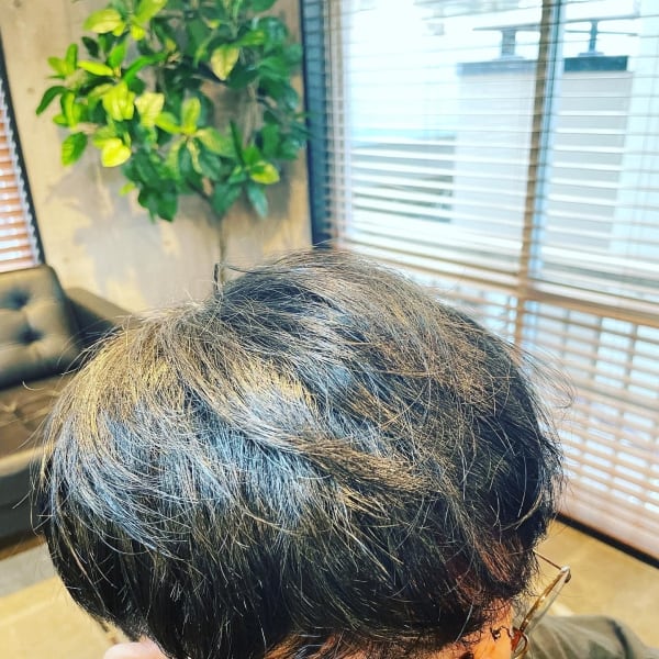 メンズカット+縮毛矯正