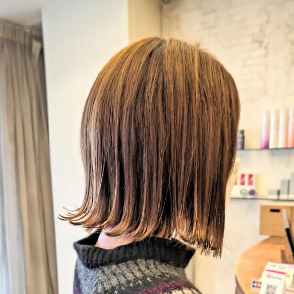 20代30代40代髪質改善ナチュラルボブ艶感アッシュ