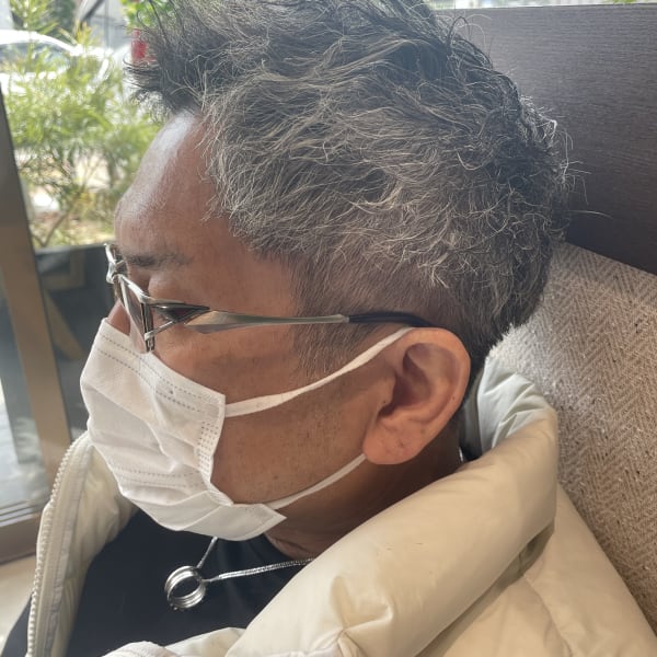 ツーブロック×ツイストスパイラルパーマ