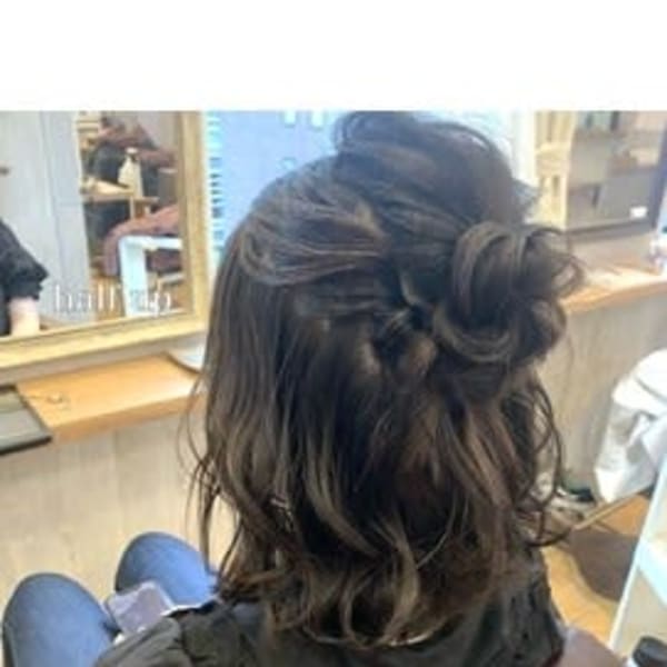 【W-ワット-原宿店】ハーフアップおだんごアレンジ♪