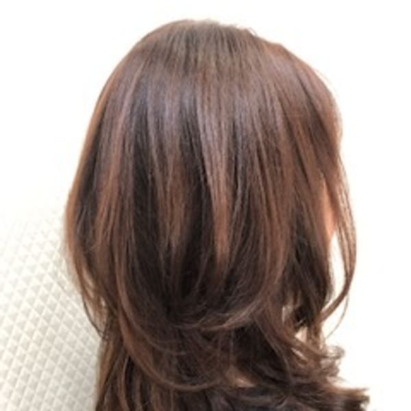 デジタルパーマ/レイヤーカット/ウルフ/くびれ/30代40代