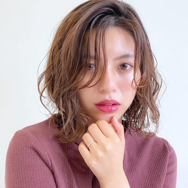 大人かわいいひし形くびれココアブラウン