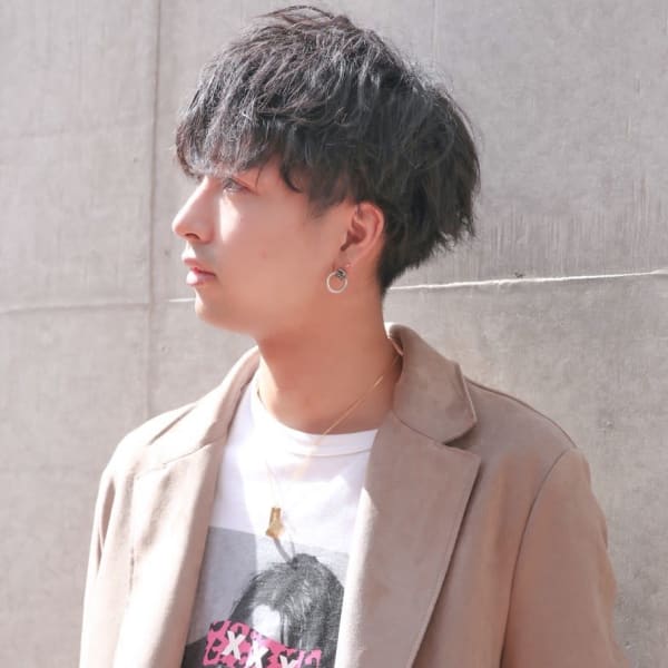 前下がりマッシュ"ナチュラル束間グレージュショート|LaBless ザ北浜PLAZA《髪質改善/ヘッドスパ/オージュア/メンズ歓迎》