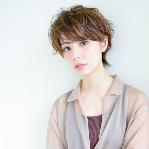 大人かわいいフレッシュショート