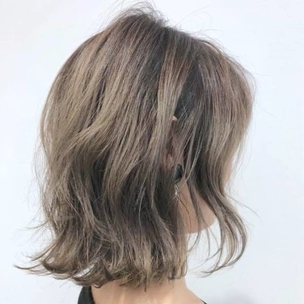 ひし形◎透明感◎ 30代40代◎ヴェールウェーブブルージュ