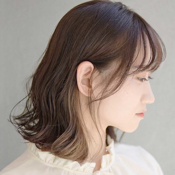 骨格補正立体ショート×インナーカラー 20代 30代